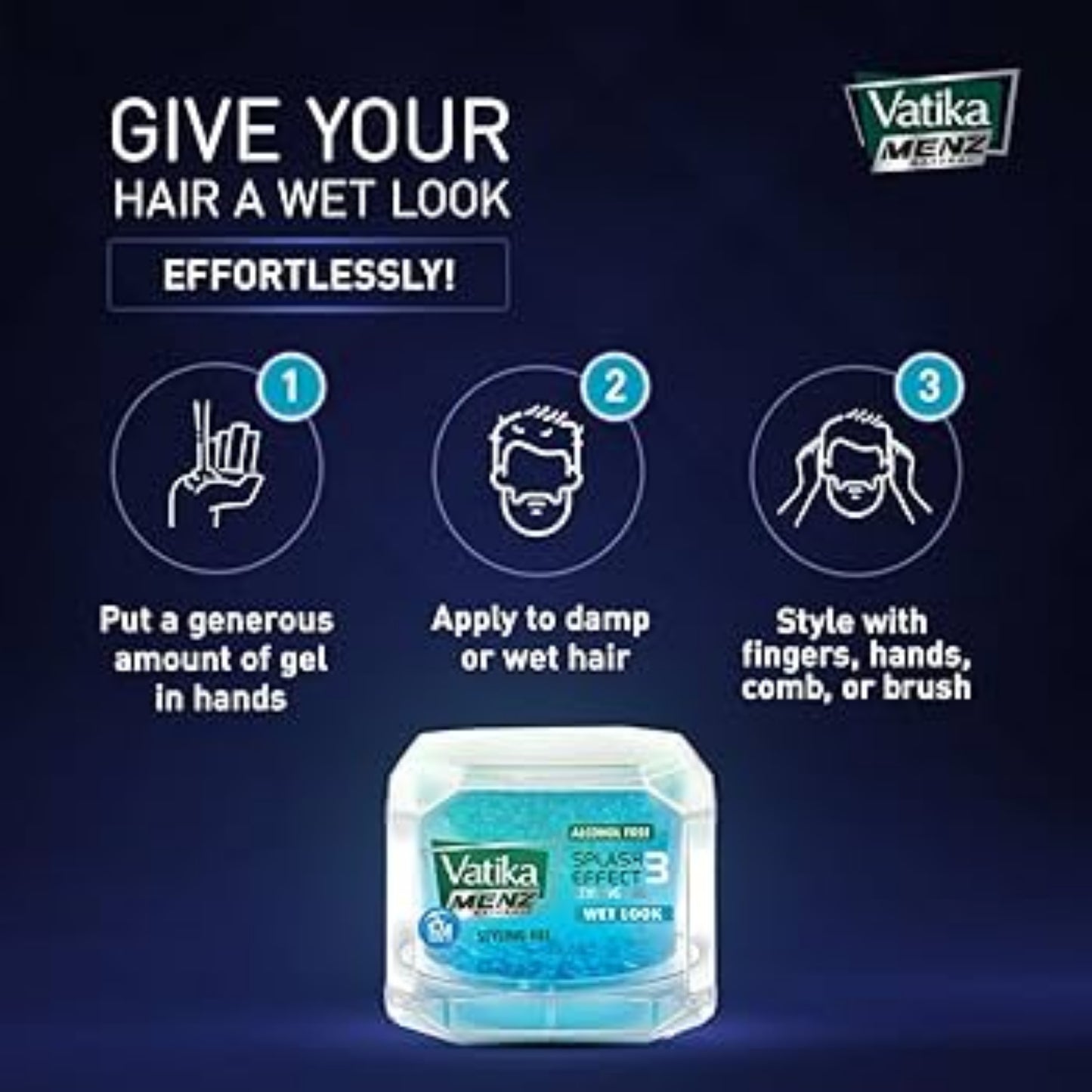 Dabur Vatika Gel Wet Look, 250 ml