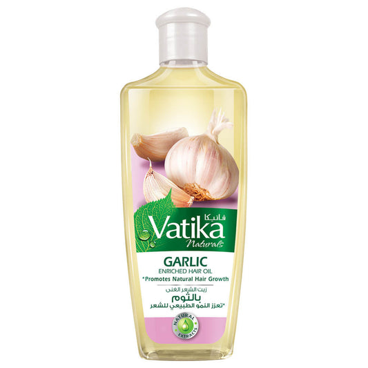 Vatika Naturals Garlic Enriched Hair Oil Goodness Of Vitamins A, E,  300ml.