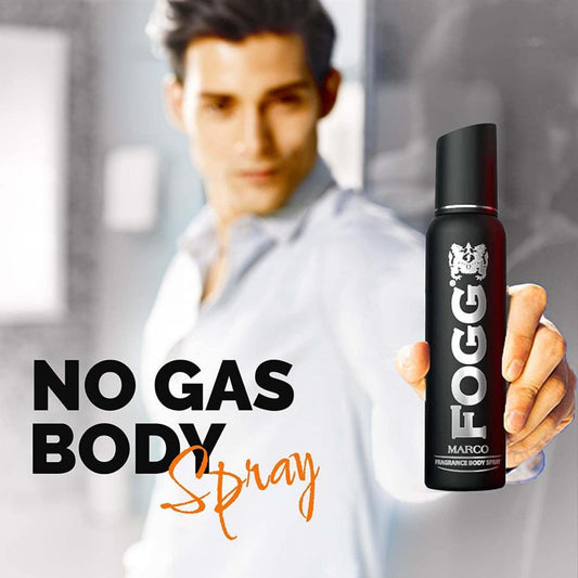 Fogg Marco Body Spray For Men, 2 x 120 ml