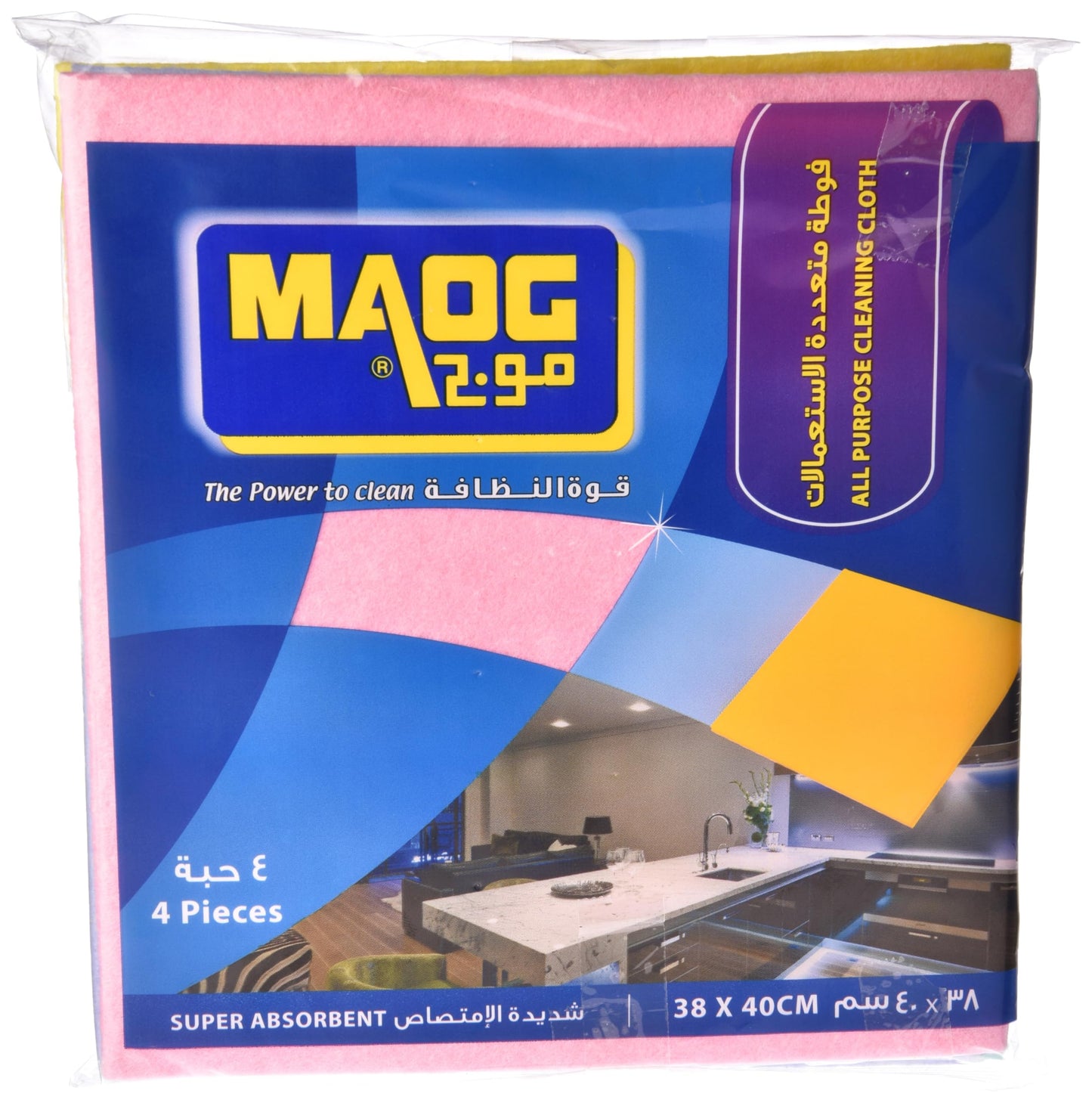 Maog All Purpose Cloth, 38X40Cm, 4 Pcs