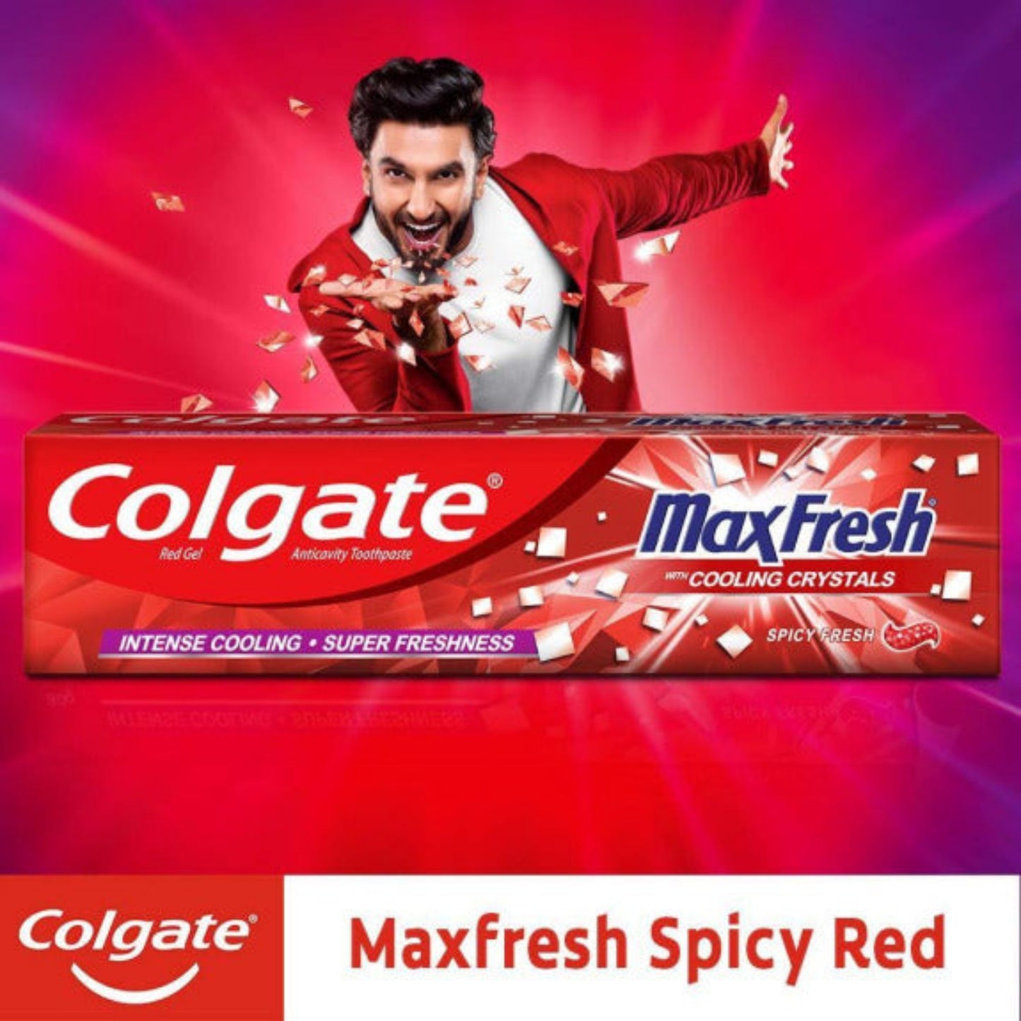 Colgate MaxFresh Anticavity Toothpaste Gel, Spicy Fresh - 300gm