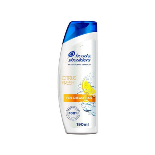 Head & Shoulders Citrus Fresh Anti-Dandruff Shampoo for Greasy Hair, 190 ml