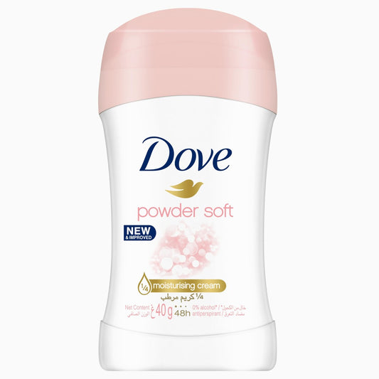 Dove Antiperspirant Deodorant Stick, Powder Soft, 48 Hour Protection