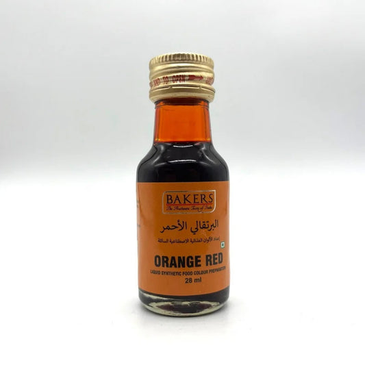 BAKERS ORANGE RED FOOD COLOR 28ML