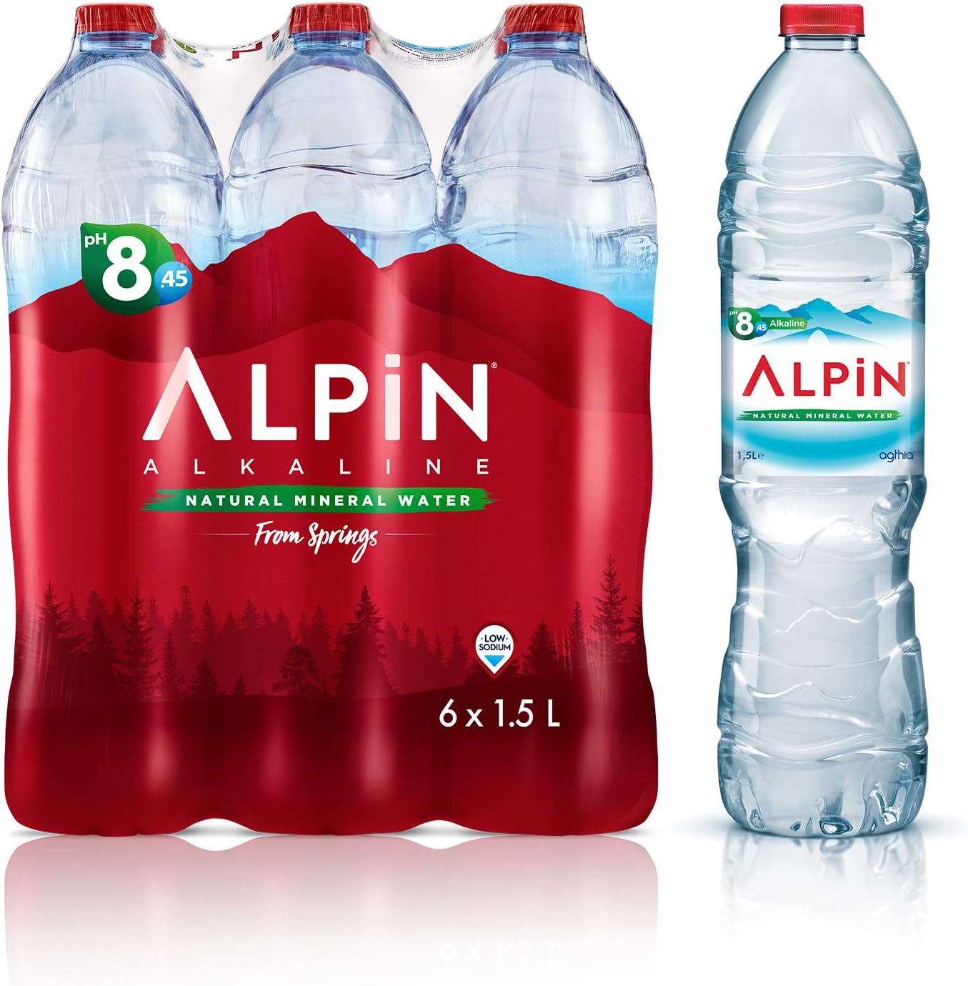 Alpin Alkaline Low Sodium Mineral Water