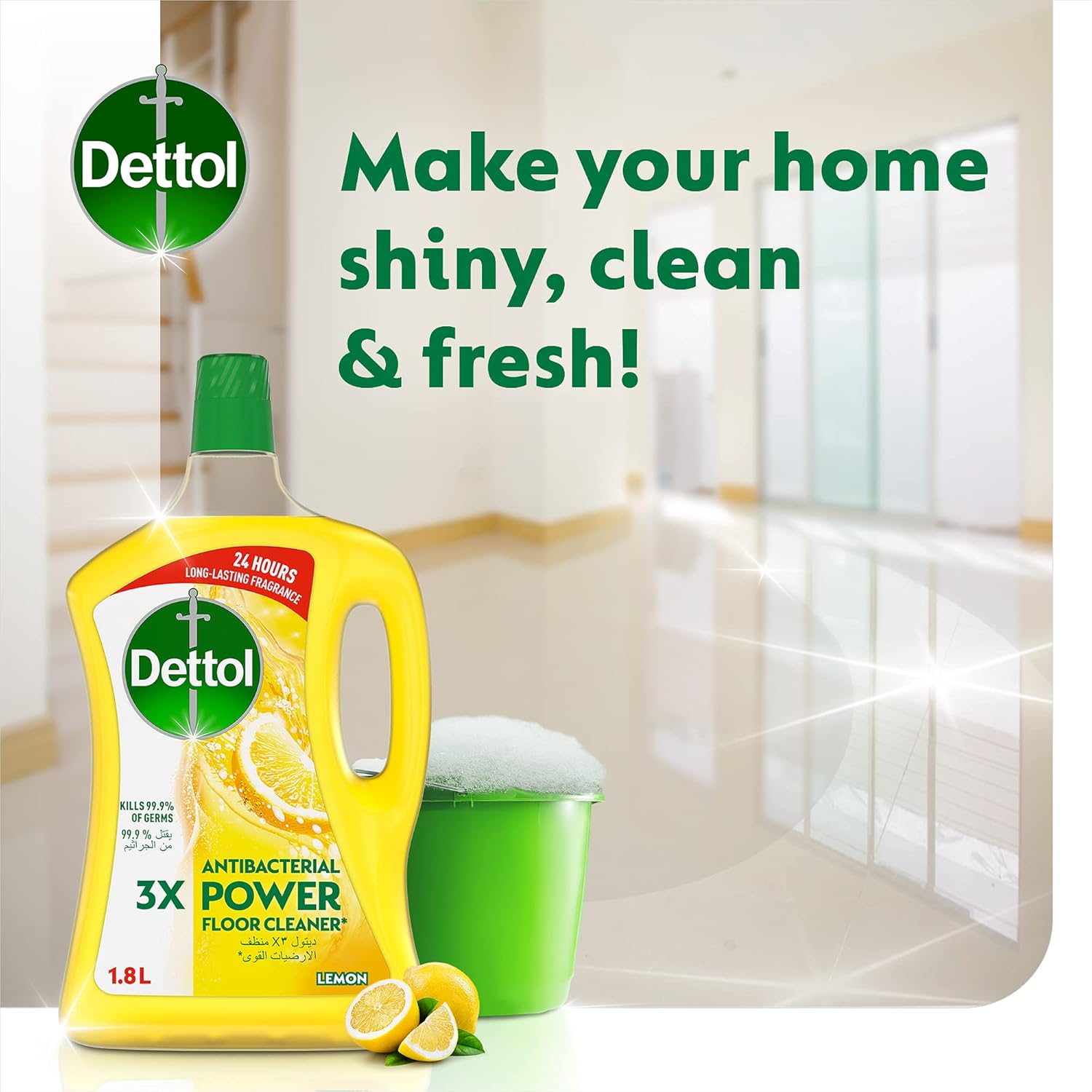 Dettol Lemon Antibacterial Floor Cleaner