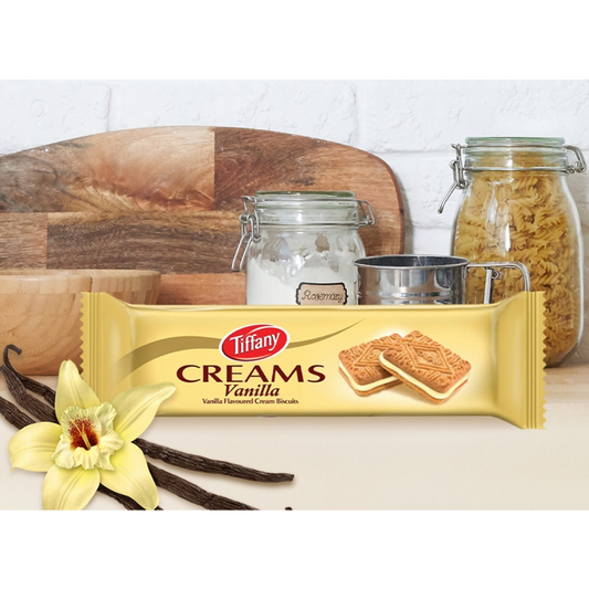 Tiffany Creams Vanilla Cream Sandwich Biscuits, 80g