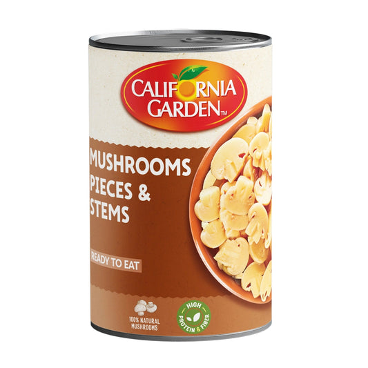 California Garden MUShroom Pieces And Stems, 425G - Pack of 1