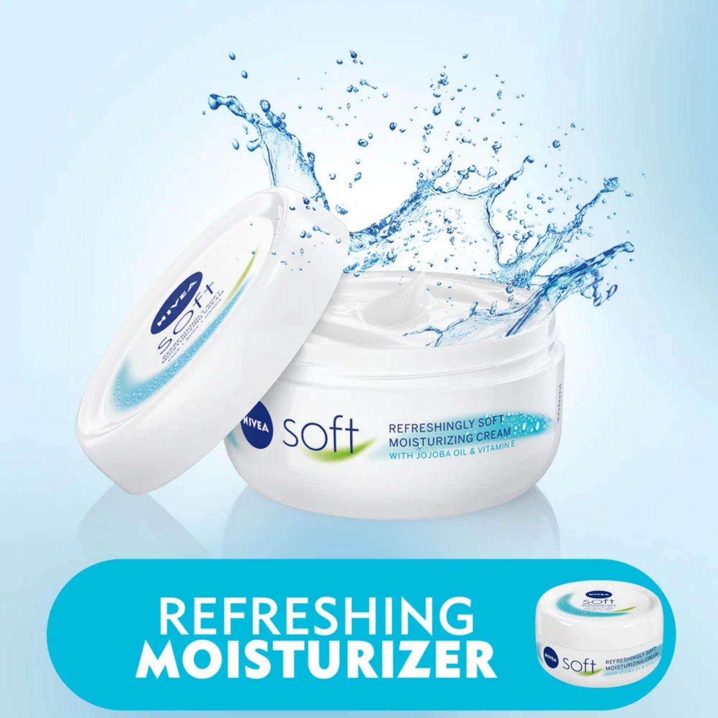 NIVEA Moisturising Cream, Soft Refreshing, Jar 300ml