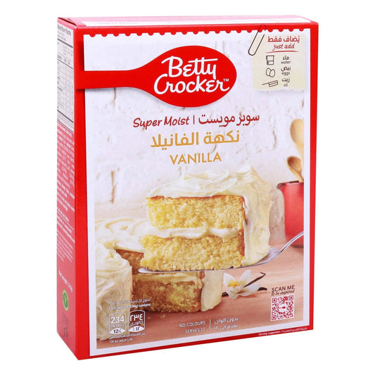 Betty Crocker SuperMoist Velvety White Cake Mix, 510g