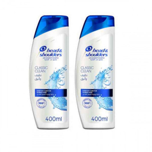 Head & Shoulders Classic Clean Anti-Dandruff Shampoo, 2 X 400ml