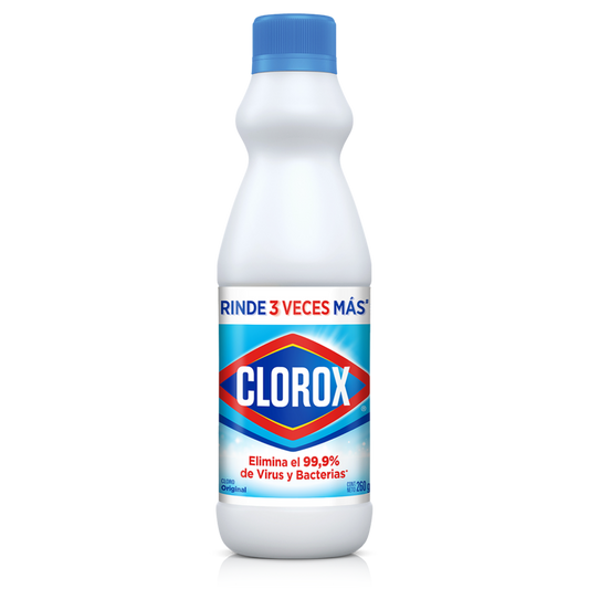 Clorox Liquid Bleach 470ml, Kills 99.9% of Viruses and Bacteria.