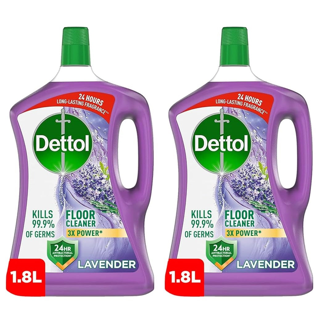 Dettol Lavender Antibacterial Power Floor Cleaner 2 x 1.8L