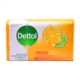 Dettol Fresh Anti-Bacterial Bathing Soap Bar, Citrus & Orange Blossom Fragrance, 165G