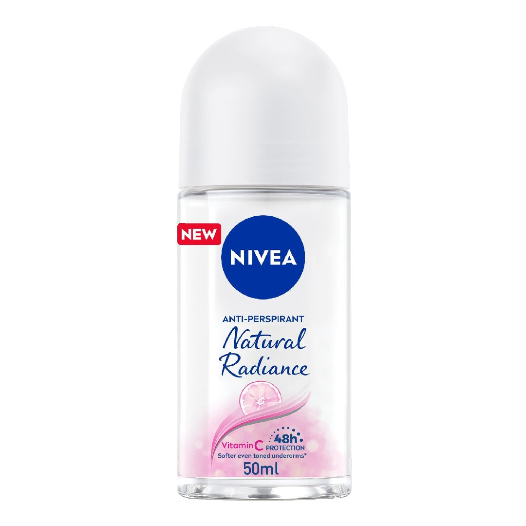 NIVEA Antiperspirant Roll-on for Women, 48h Protection, Natural Radiance