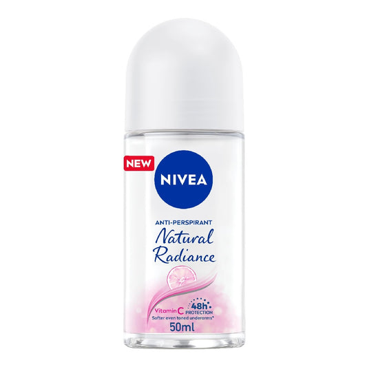 NIVEA Antiperspirant Roll-on for Women, 48h Protection, Natural Radiance