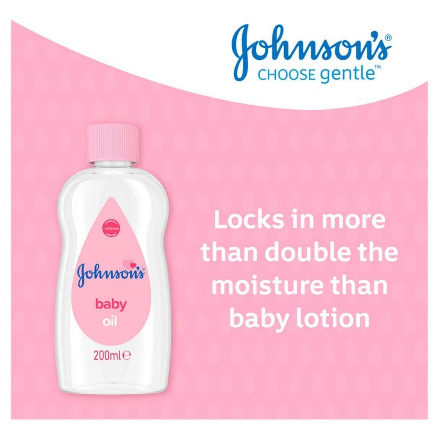 Johnson's Baby Moisturising Oil, 500ml